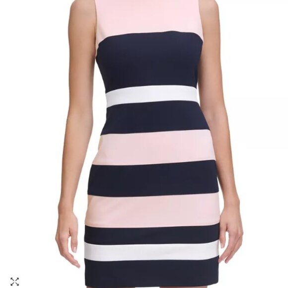 Tommy Hilfiger Colorblock Sheath Dress 4P - Picture 1 of 3